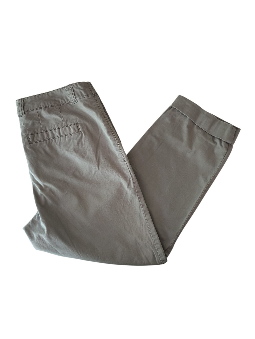 Christopher & Banks Cropped Capris in Light Gray
